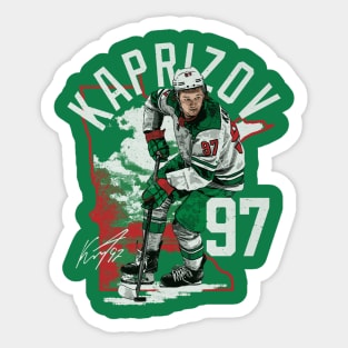 Kirill Kaprizov Minnesota State Outline Sticker